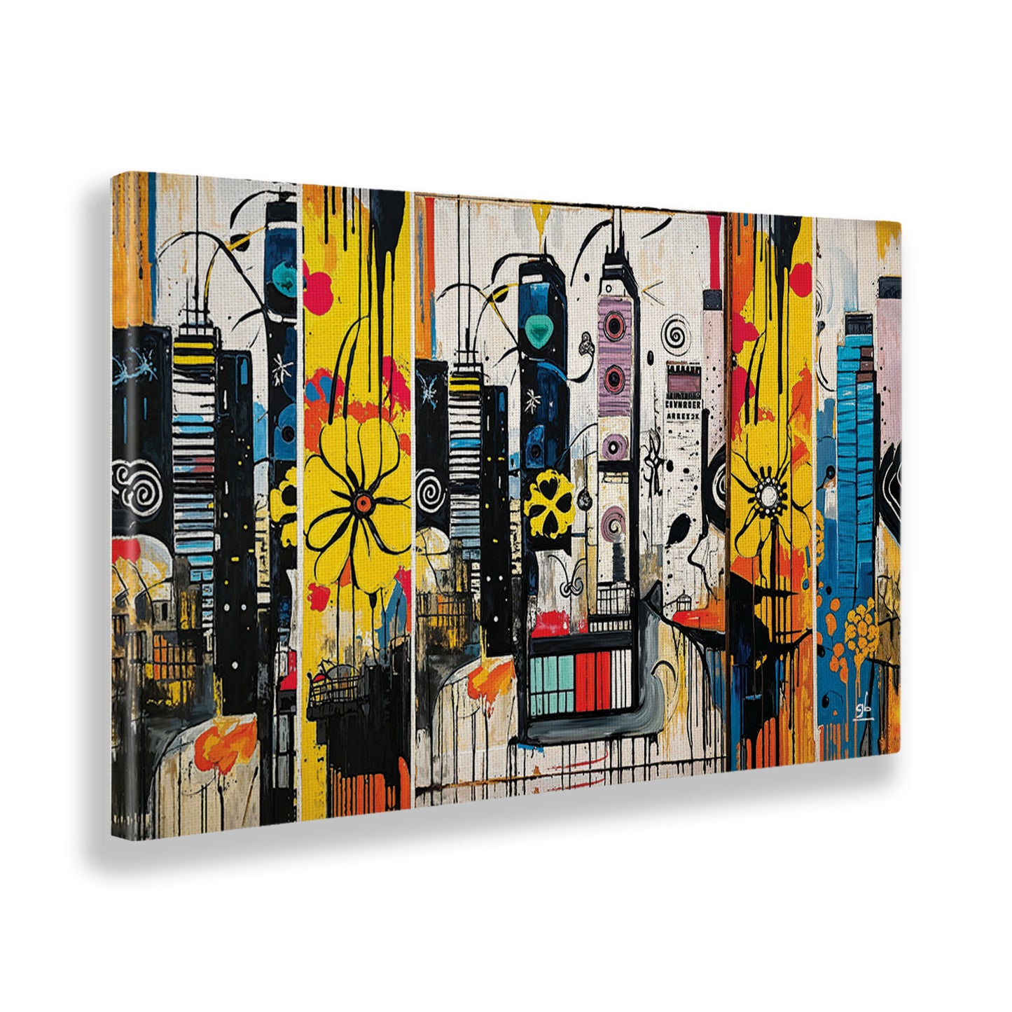 Quadro tela canvas - 45 - Skyline color 01
