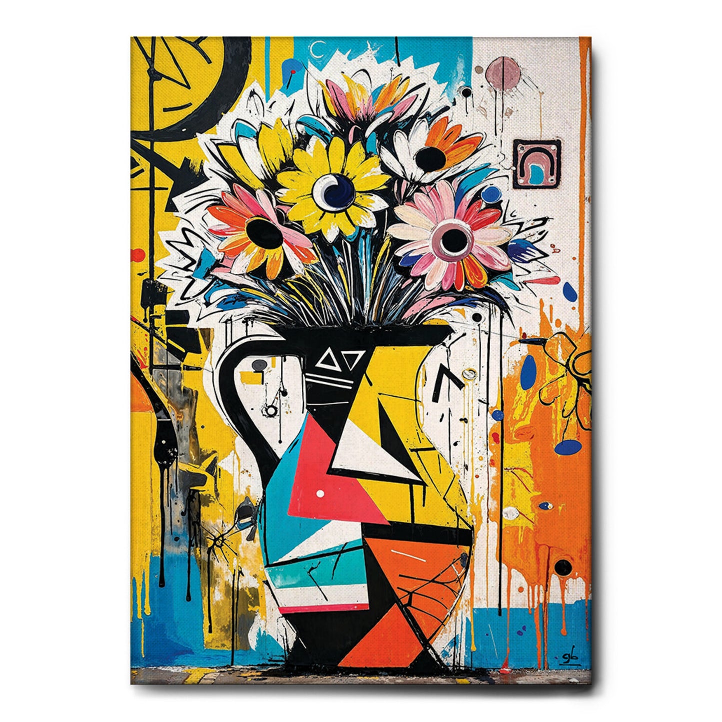 Quadro tela canvas - 91 - Vaso di fiori