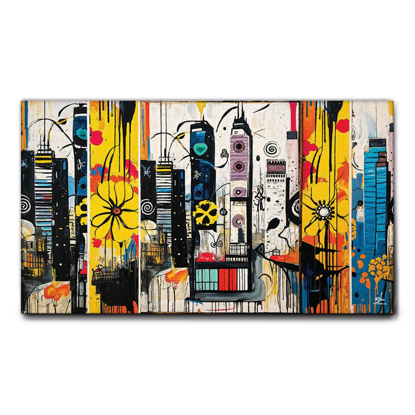 Quadro tela canvas - 45 - Skyline color 01