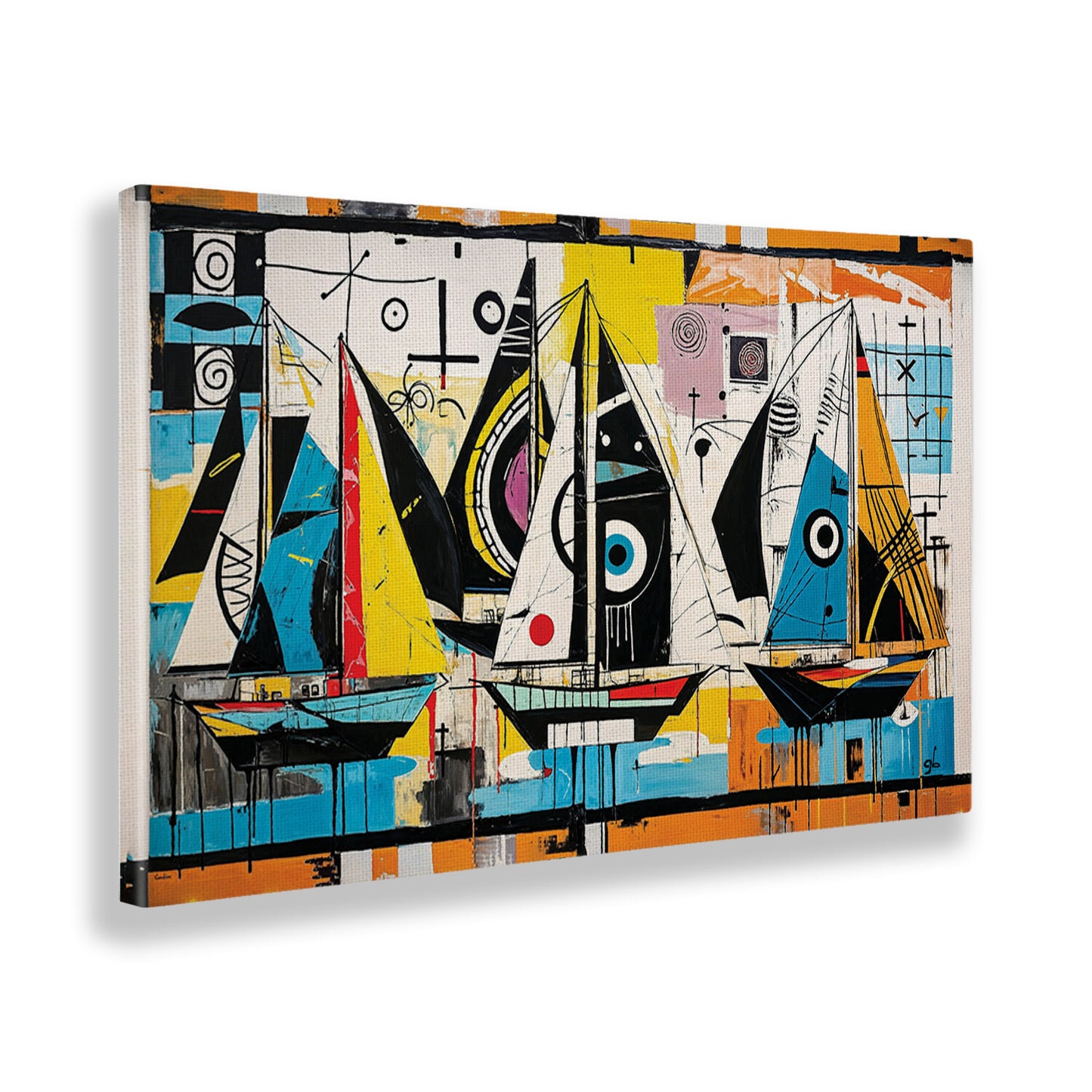 Quadro tela canvas - 68 - Barche a vela