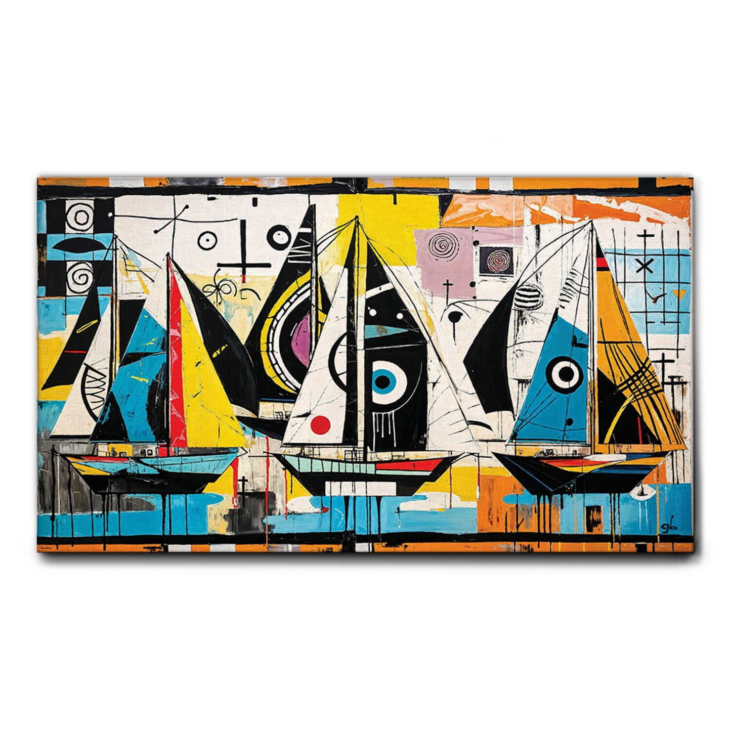 Quadro tela canvas - 68 - Barche a vela