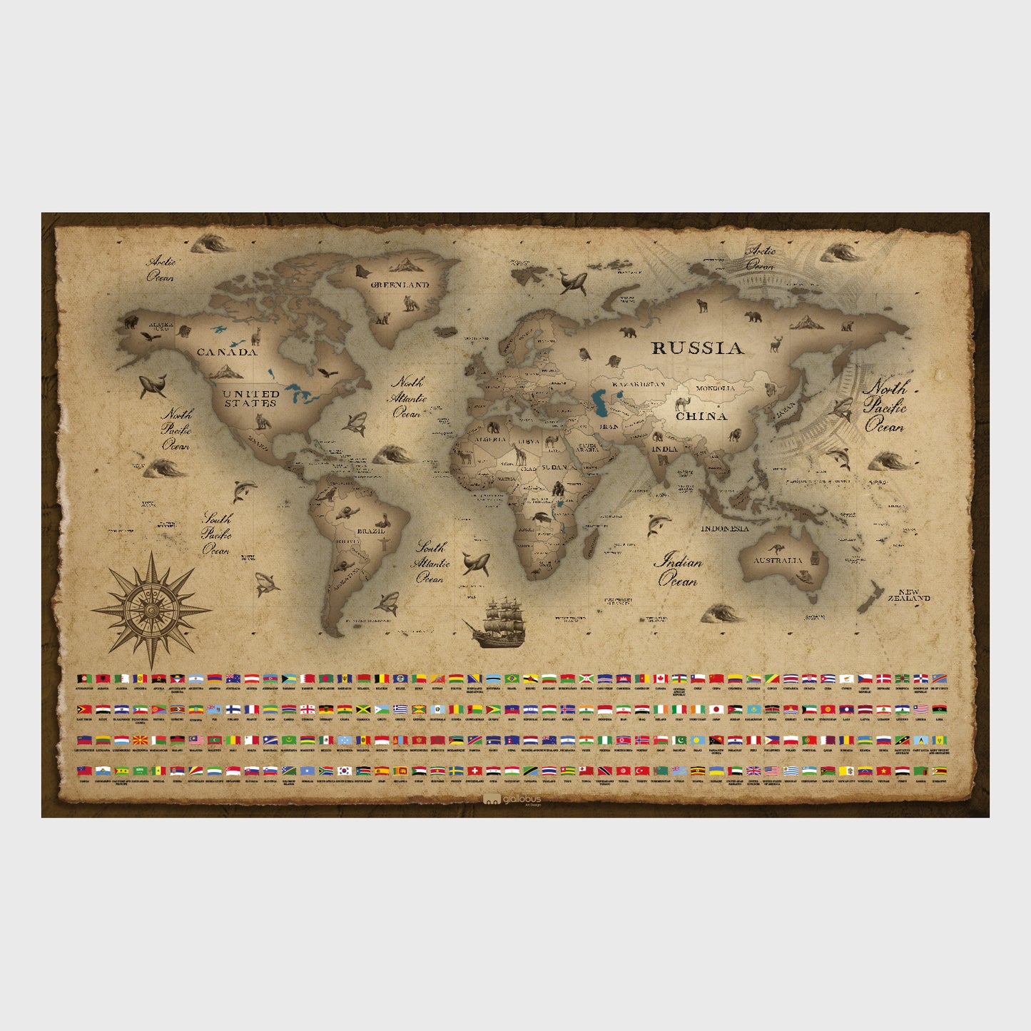 Mappe del mondo da grattare