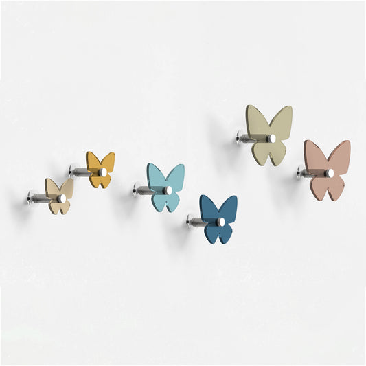 Appendiabiti da parete - Butterfly collection