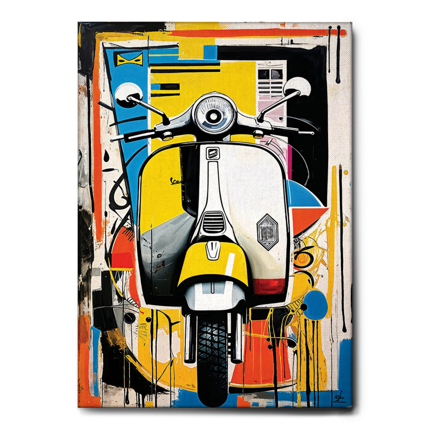 Quadro tela canvas - 92 - Motociclo Vespa