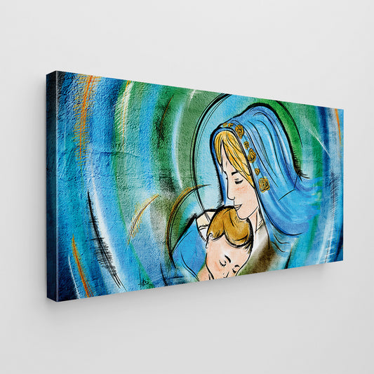 Quadro tela canvas e vetro acrilico
