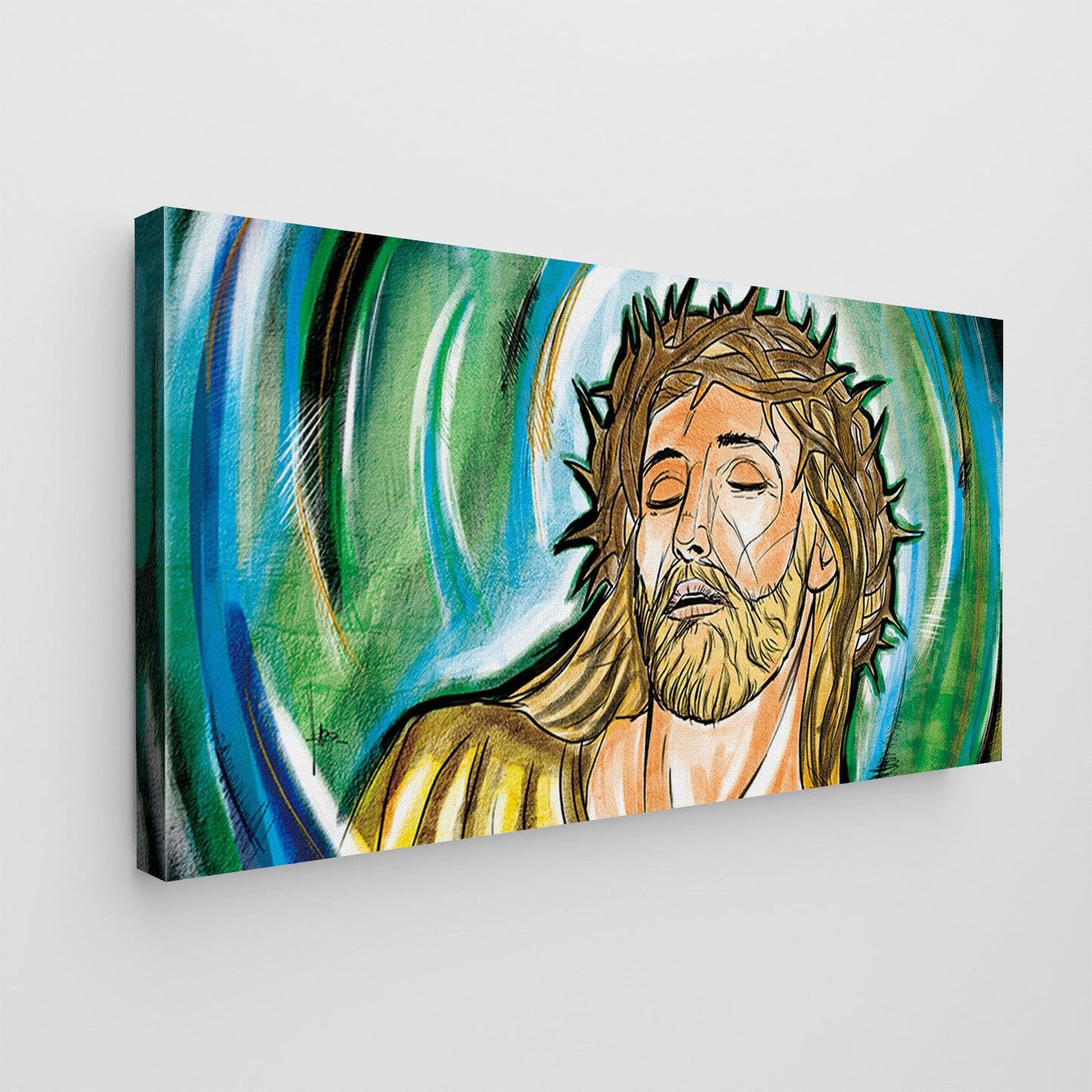 Quadro tela canvas e vetro acrilico