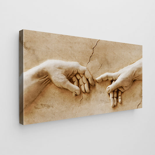 Quadro tela canvas e vetro acrilico