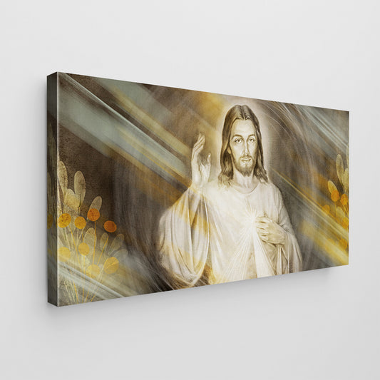 Quadro tela canvas e vetro acrilico