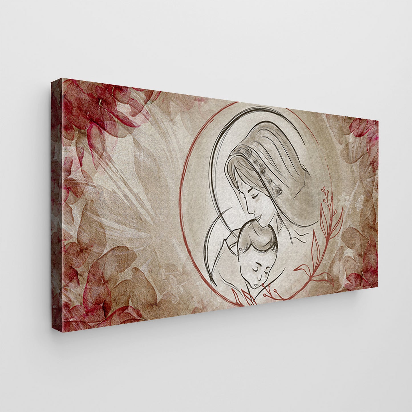 Quadro tela canvas e vetro acrilico