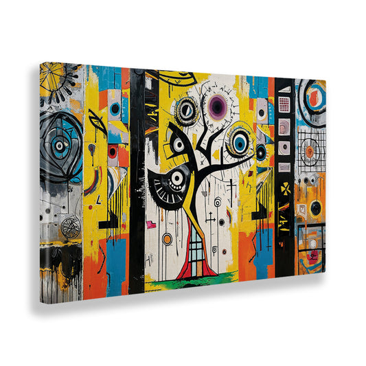 Quadro tela canvas - 79 - Albero di città