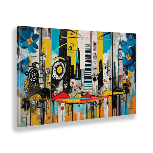 Quadro tela canvas - 77 - Skyline city 02