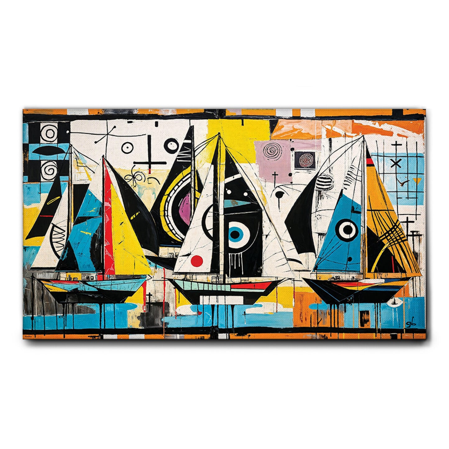 Quadro tela canvas - 68 - Barche a vela