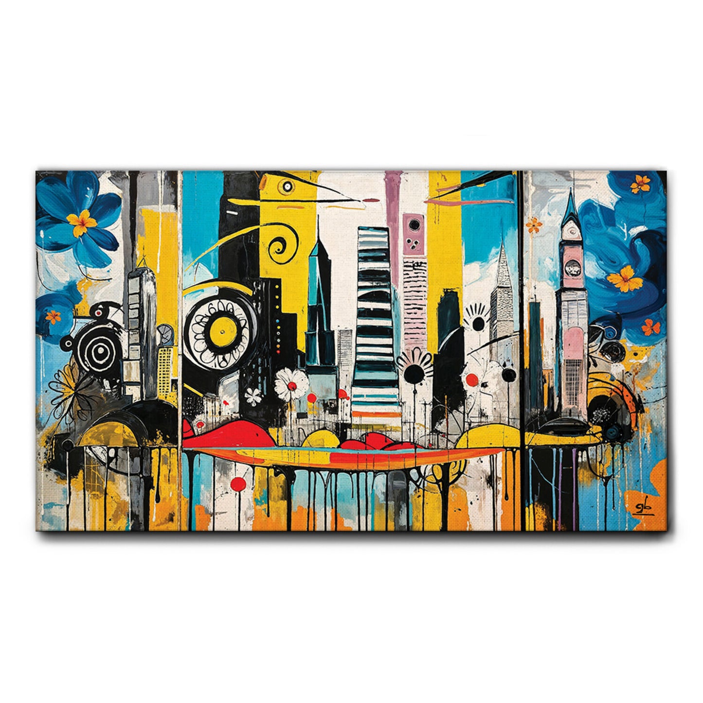 Quadro tela canvas - 77 - Skyline city 02