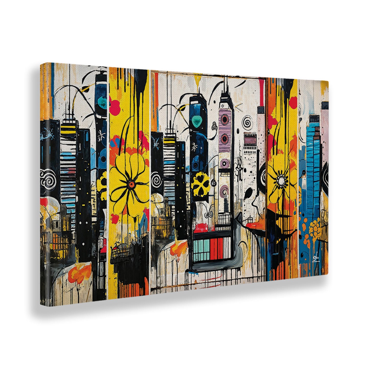 Quadro tela canvas - 45 - Skyline color 01