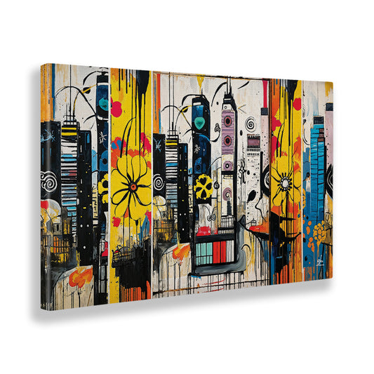 Quadro tela canvas - 45 - Skyline color 01