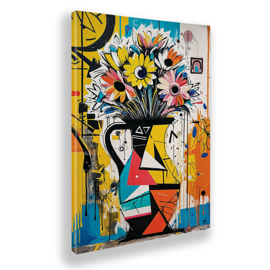 Quadro tela canvas - 91 - Vaso di fiori