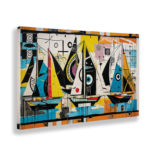 Quadro tela canvas - 68 - Barche a vela